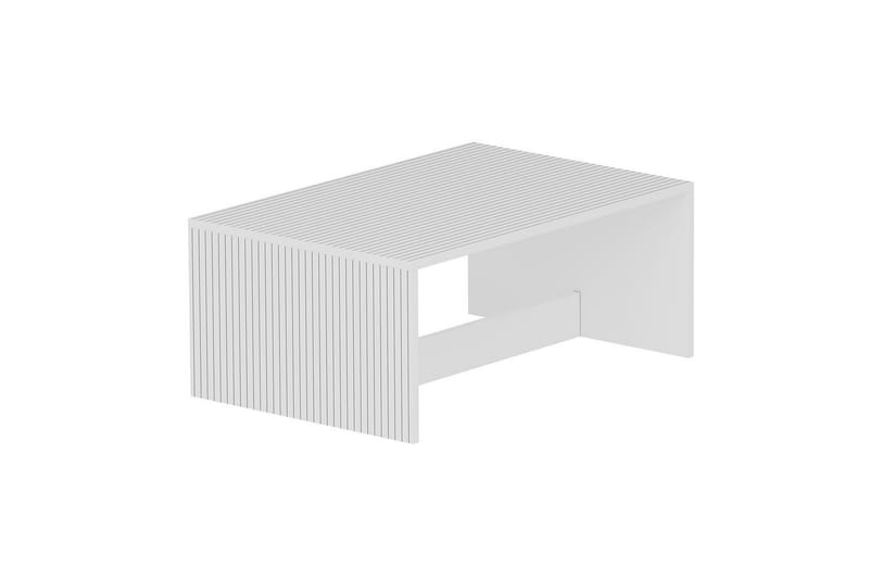 Naro Sofabord 90 cm - Hvit - Møbler - Bord - Sofabord & salongbord