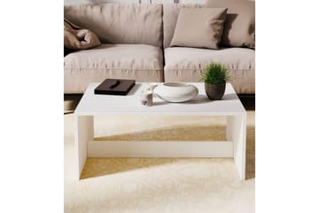 Naro Sofabord 90 cm - Hvit - Møbler - Bord - Sofabord & salongbord