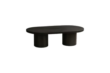 Narvik 120 cm Ovalt Sofabord i Mørkt Tre - Svart - Møbler - Bord - Sofabord & salongbord