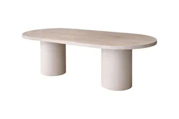 Narvik ovalt spisebord 200 cm - Beige - Møbler - Bord - Spisebord & kjøkkenbord