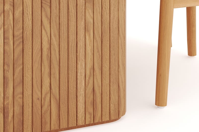 Navjot Matgruppe 140 cm med 4 Dastoori Spisestol - Eik - Møbler - Bord - Spisegruppe