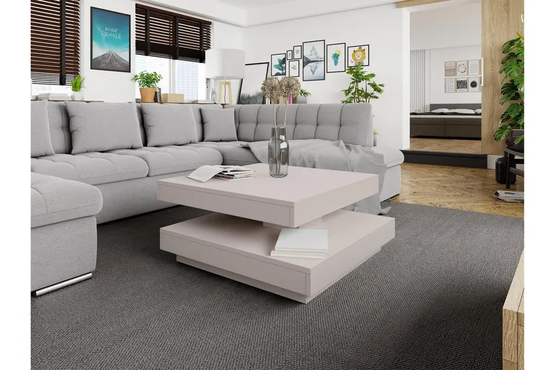 Nenani Sofabord 70 cm - Beige - Møbler - Bord - Sofabord & salongbord