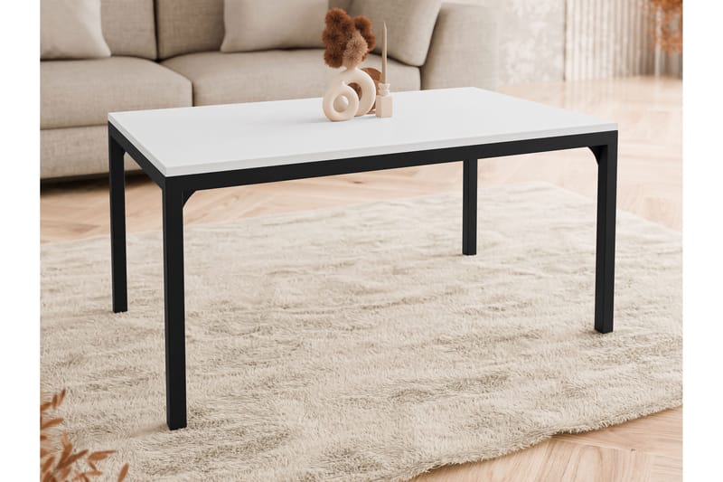 Nerima Sofabord 100 cm - Svart Og Hvitt - Møbler - Bord - Sofabord & salongbord