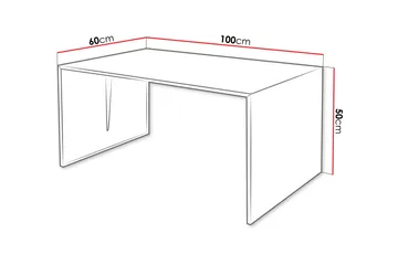 Nerima Sofabord 100 cm - Svart - Møbler - Bord - Sofabord & salongbord