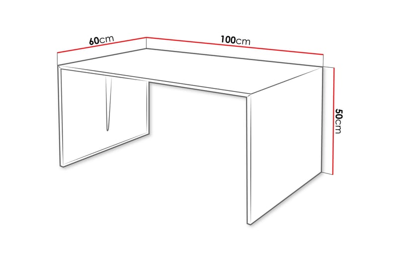 Nerima Sofabord 100 cm - Svart - Møbler - Bord - Sofabord & salongbord