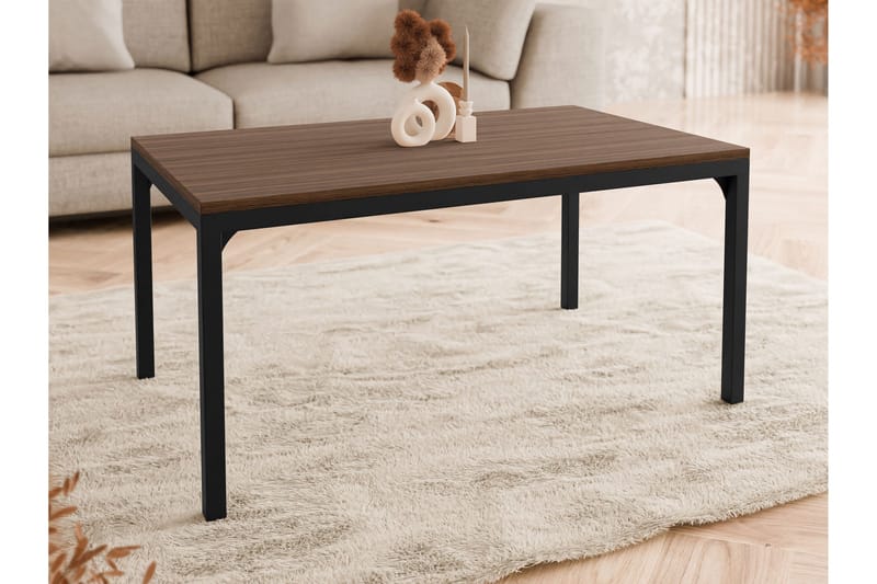 Nerima Sofabord 100 cm - Svart/Brun - Møbler - Bord - Sofabord & salongbord