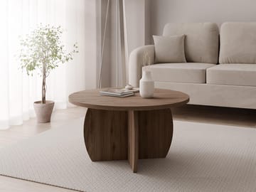 Neyloren Sofabord rundt 74 cm - Brun - Møbler - Bord - Sofabord & salongbord