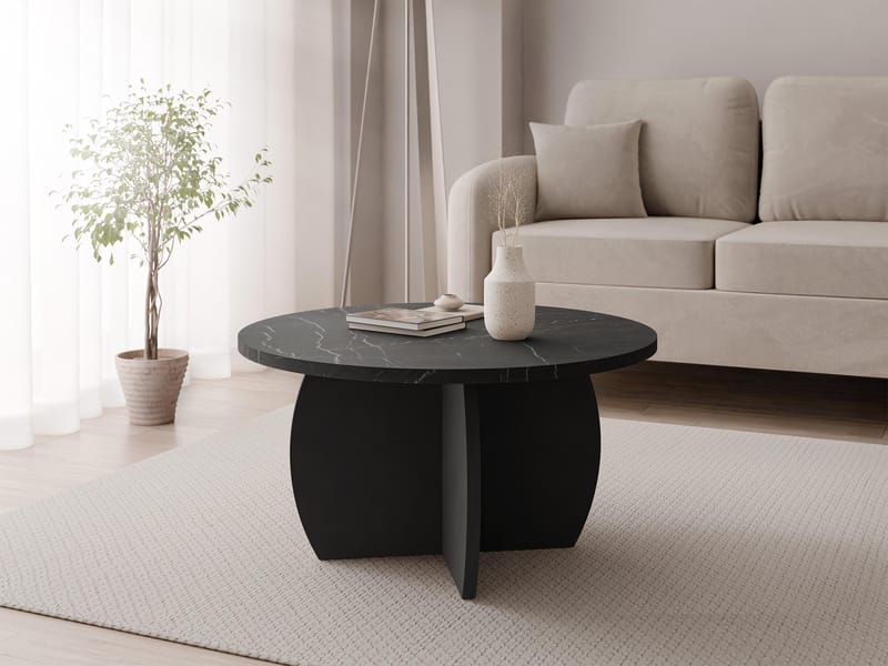 Neyloren Sofabord rundt 74 cm - svart - Møbler - Bord - Sofabord & salongbord
