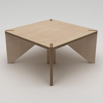 Nirena Lite Kvadratisk Salongbord 75 cm i Bjørk - Beige - Møbler - Bord - Sofabord & salongbord