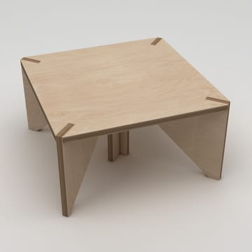 Nirena Lite Kvadratisk Salongbord 75 cm i Bjørk - Beige - Møbler - Bord - Sofabord & salongbord