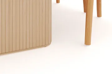 Noira Oval Spisegruppe 220 cm med 6 Dastoori Spisestoler - Natur - Møbler - Bord - Spisegruppe