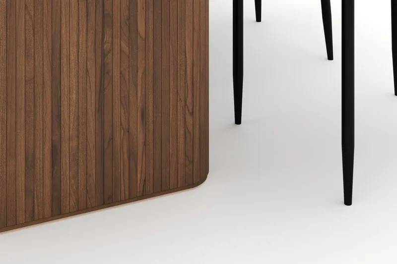 Noira Ovalt Spisebord 220 cm med 6 Sawako Stoler - Brun - Møbler - Bord - Spisegruppe