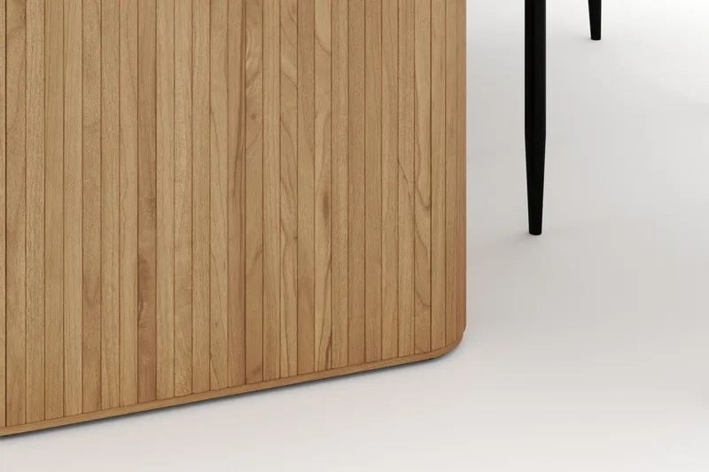 Noira Ovalt Spisebord 220 cm med 6 Sawako Stoler - Natur - Møbler - Bord - Spisegruppe