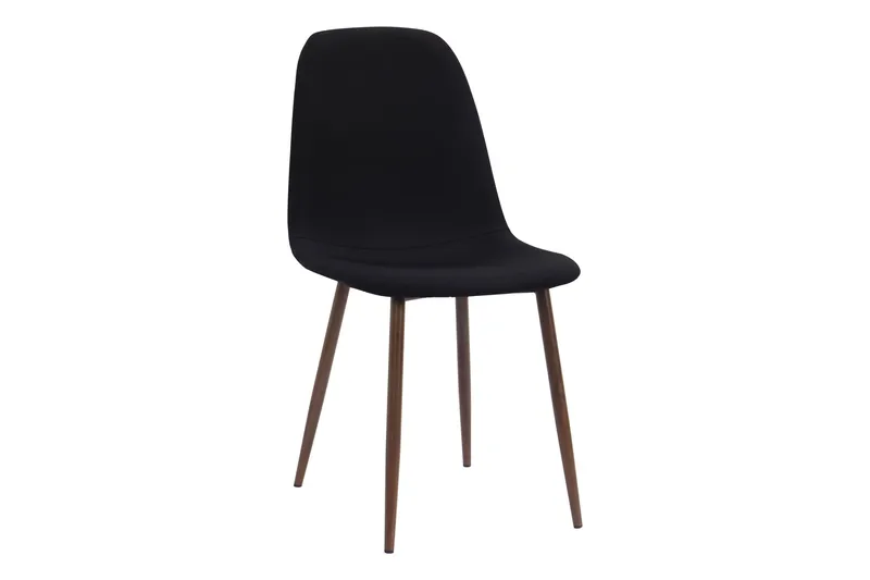 Noira Ovalt Spisebord 220 cm Valnøtt + 8 Nibe stol svart med valnøttben - Brun/Svart - Møbler - Bord - Spisegruppe