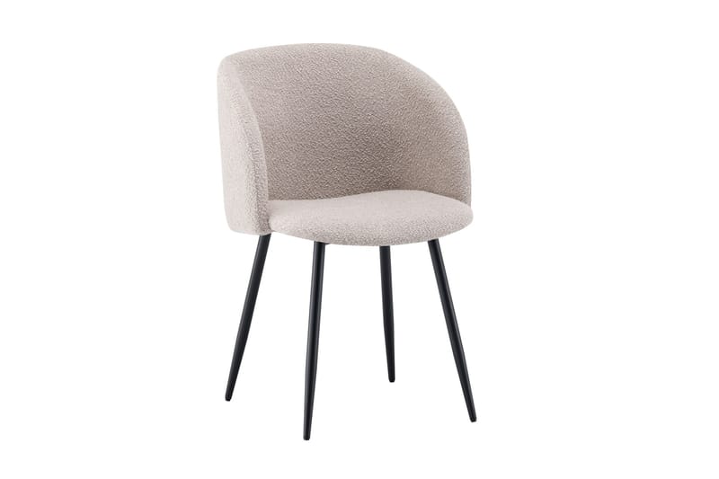 Noira Spisegruppe 160-220 cm uttrekkbar med 6 Greya Spisestoler - Røkt eik - Møbler - Bord - Spisegruppe