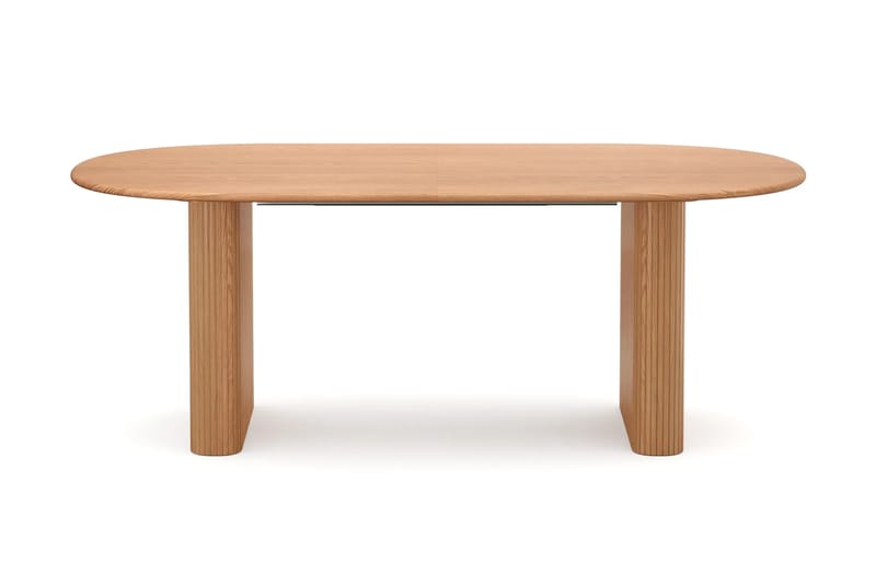 Noira spisegruppe 220–320 cm uttrekkbar i eik med 6 Ronja spisestoler - Sand/eik - Møbler - Bord - Spisegruppe