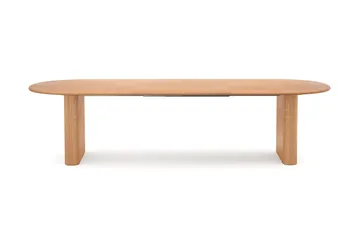 Noira spisegruppe 220-320 cm uttrekkbar i eik med 6 Ronja spisestoler - Eik - Møbler - Bord - Spisegruppe