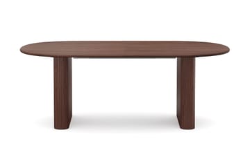 Noira Spisegruppe 220-320 cm uttrekkbar med 6 Greya Spisestoler - Valnøtt - Møbler - Bord - Spisegruppe