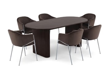 220 cm - Røkt eik