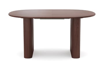 Noira spisegruppe uttrekkbar 160–220 cm valnøtt med 6 Milva spisestoler - Valnøtt - Møbler - Bord - Spisegruppe