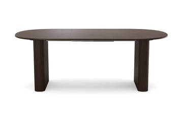 Noira spisegruppe uttrekkbar 160-220 cm røkt eik med 6 Molly spisestoler - Røkt eik - Møbler - Bord - Spisegruppe
