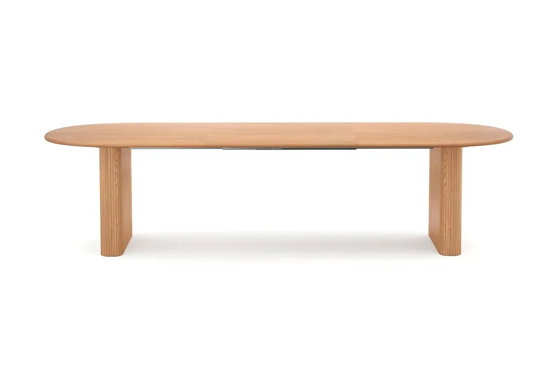 Noira spisegruppe uttrekkbar 220–320 cm eik med 6 Build spisestoler - Eik - Møbler - Bord - Spisegruppe