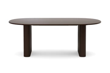 Noira spisegruppe uttrekkbar 220–320 cm røkt eik med 6 Katy spisestoler - Røkt eik - Møbler - Bord - Spisegruppe