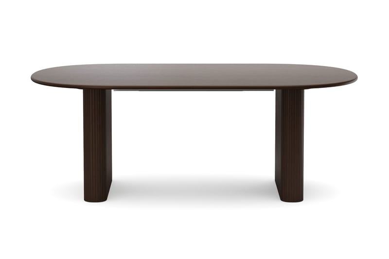 Noira spisegruppe uttrekkbar 220–320 cm røkt eik med 6 Katy spisestoler - Røkt eik - Møbler - Bord - Spisegruppe