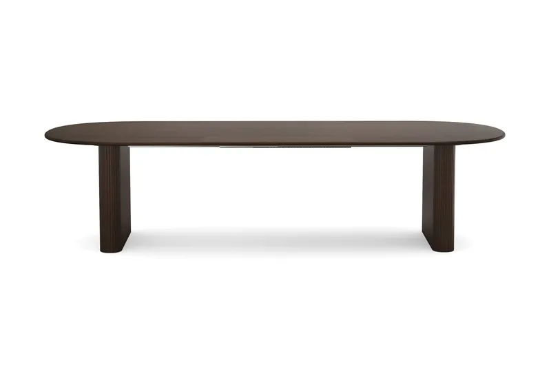 Noira spisegruppe uttrekkbar 220–320 cm røkt eik med 6 Reciclar spisestoler - Røkt eik - Møbler - Bord - Spisegruppe