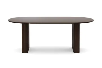 Noira spisegruppe uttrekkbar 220–320 cm røkt eik med 6 Reciclar spisestoler - Røkt eik - Møbler - Bord - Spisegruppe