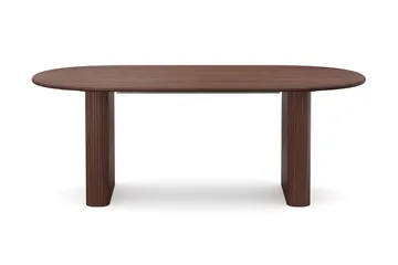 Noira spisegruppe uttrekkbar 220–320 cm valnøtt med 6 Filip spisestoler - Valnøtt - Møbler - Bord - Spisegruppe