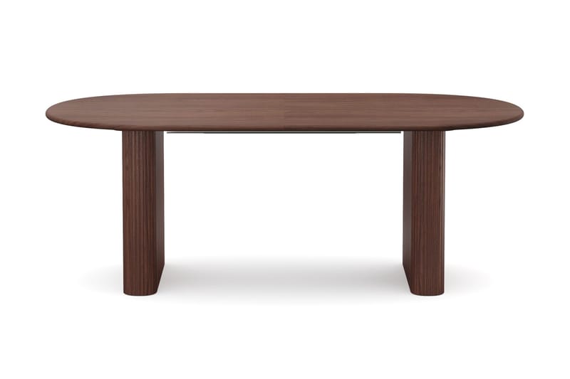 Noira spisegruppe uttrekkbar 220–320 cm valnøtt med 6 Filip spisestoler - Valnøtt - Møbler - Bord - Spisegruppe