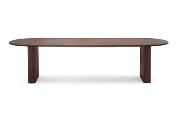 Noira spisegruppe uttrekkbar 220–320 cm valnøtt med 6 Filip spisestoler - Valnøtt - Møbler - Bord - Spisegruppe