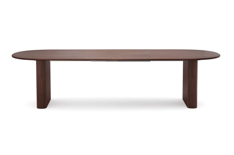 Noira spisegruppe uttrekkbar 220–320 cm valnøtt med 6 Filip spisestoler - Valnøtt - Møbler - Bord - Spisegruppe