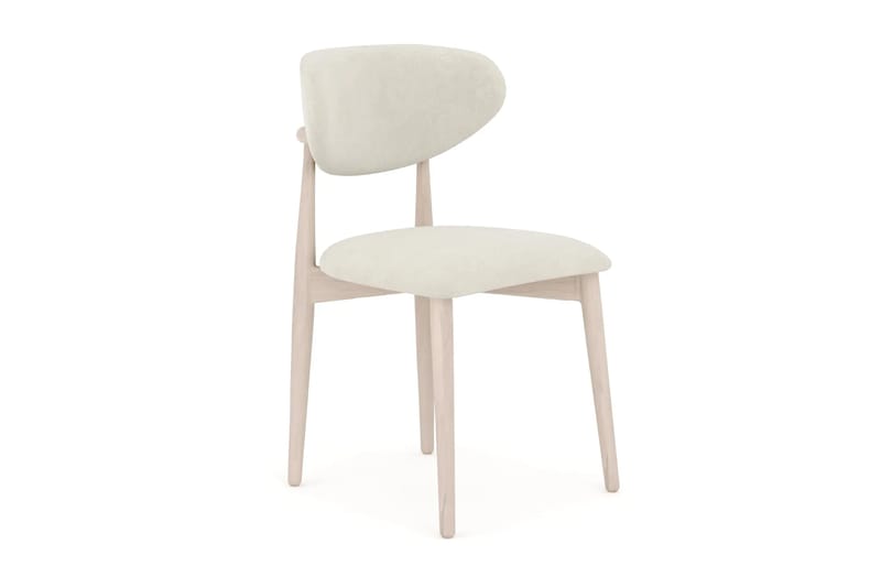Noira spisegruppe uttrekkbar 220-320 cm hvitlasert med 6 Molly spisestoler - Hvitlasert - Møbler - Bord - Spisegruppe