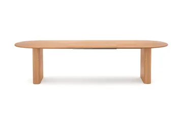 Noira stort uttrekkbart spisebord 220-320x100 cm med tre- og eikeutseende - Eik - Møbler - Bord - Spisebord & kjøkkenbord