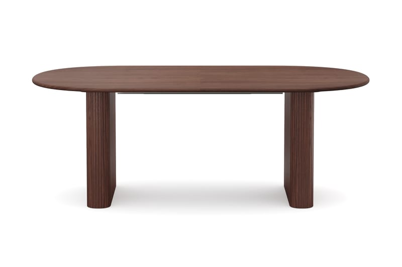 Noira stort uttrekkbart spisebord 220-320x100 cm med tre- og valnøttutseende - Valnøtt - Møbler - Bord - Spisebord & kjøkkenbord