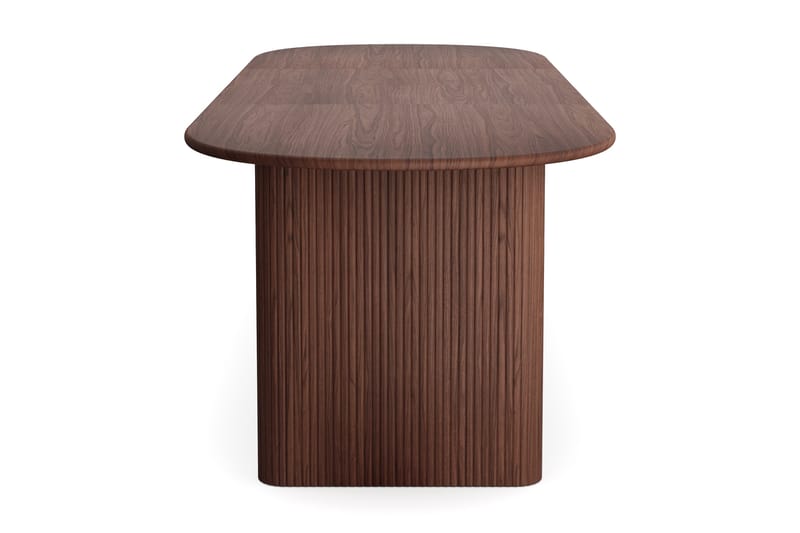 Noira stort uttrekkbart spisebord 220-320x100 cm med tre- og valnøttutseende - Valnøtt - Møbler - Bord - Spisebord & kjøkkenbord