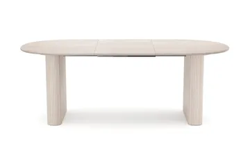 Noira Uttrekkbart Spisebord 160/220×100 cm - Hvitlasert - Møbler - Bord - Spisebord & kjøkkenbord
