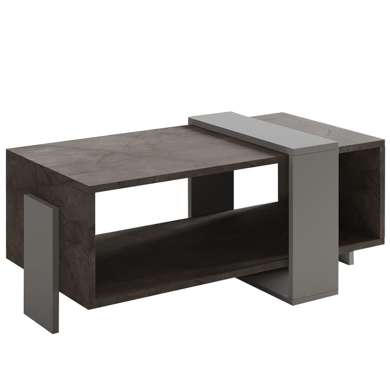 Norell Sofabord 90x40x49 cm, Gordion marmor og grå