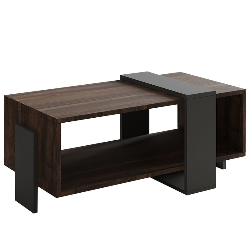 Norell Sofabord 90x40x49 cm, Valnøtt og antrasitt