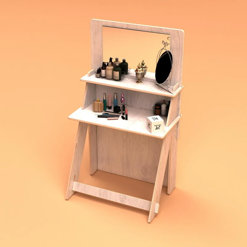 Norena Sminkebord 85 cm - Naturlig tre - Møbler - Bord - Sminkebord & toalettbord