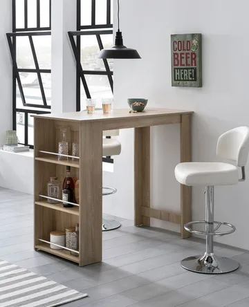 Norova Barbord 120 cm - Sonoma-eik/sølv - Møbler - Bord - Barbord & ståbord