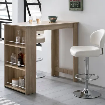 Norova Barbord 120 cm - Sonoma-eik/sølv - Møbler - Bord - Barbord & ståbord