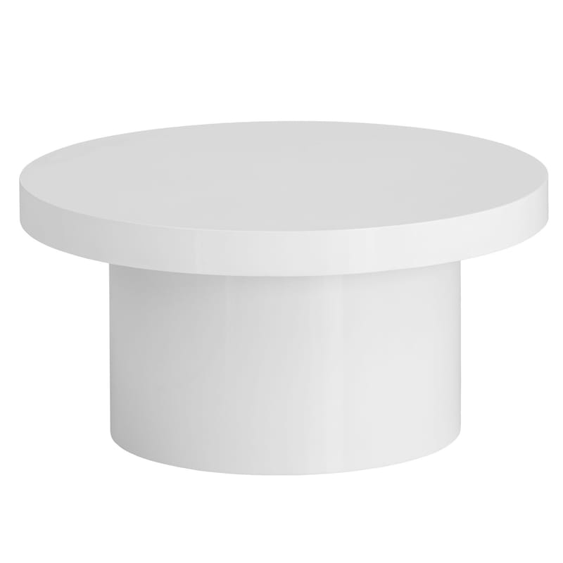 Norvasen sofabord 60 cm rundt - Høyglanshvit - Møbler - Bord - Sofabord & salongbord