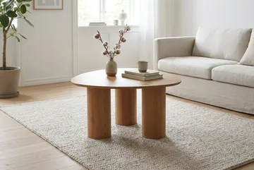 Nova Sofabord Triangelformet 85 cm - Eik - Møbler - Bord - Sofabord & salongbord