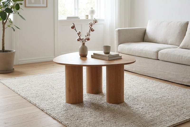 Nova Sofabord Triangelformet 85 cm - Eik - Møbler - Bord - Sofabord & salongbord