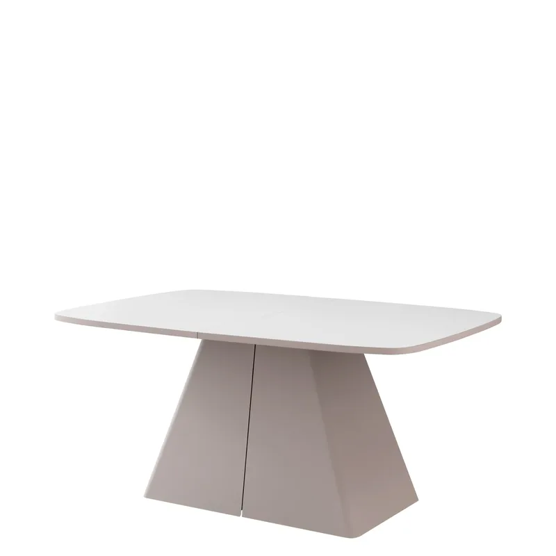 Novaj Spisebord uttrekkbart 180-256 cm, beige, hvit