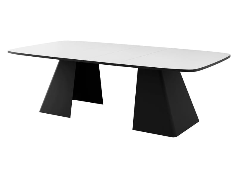 Novaj Spisebord uttrekkbart 180-256 cm - svart, beige - Møbler - Bord - Spisebord & kjøkkenbord