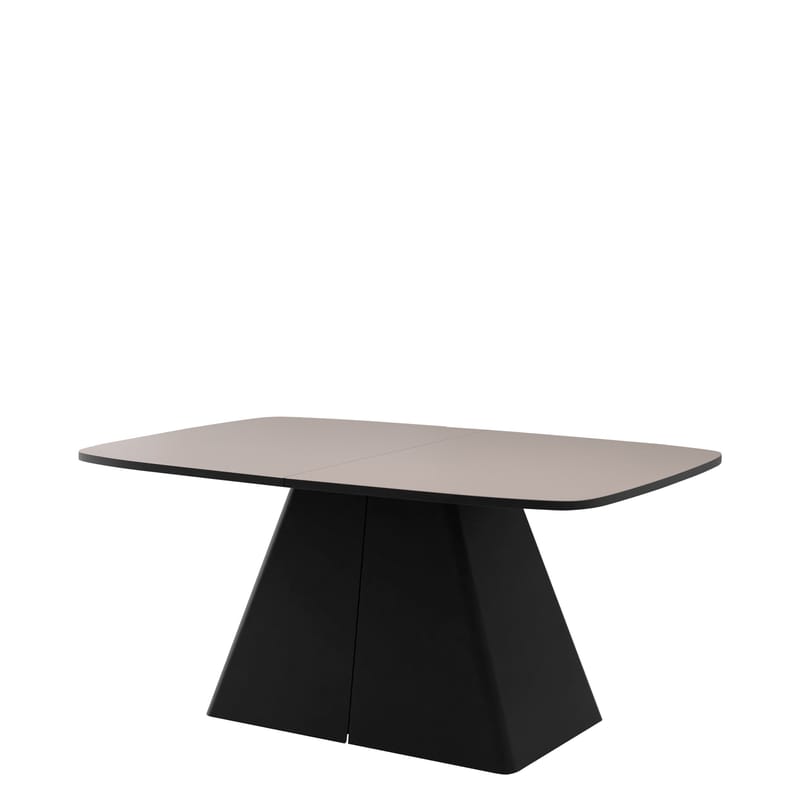 Novaj Spisebord uttrekkbart 180-256 cm, svart, beige